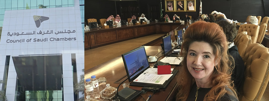 Lakritza Judith Niederberger im Council of Saudi Chambers